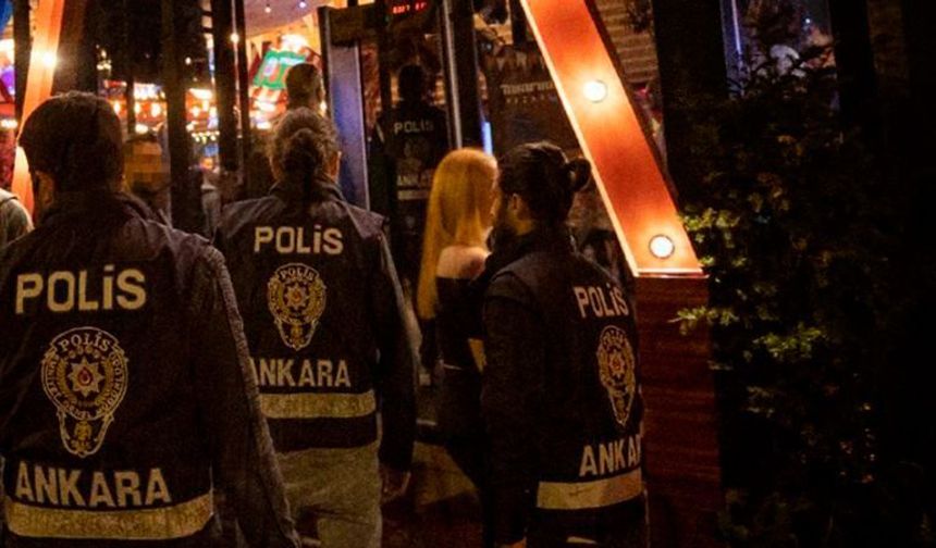 Ankara'da 5 eğlence mekanına insan ticareti baskını