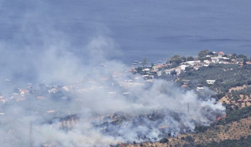 Erdek'teki yangın büyük ölçüde kontrol altına alındı