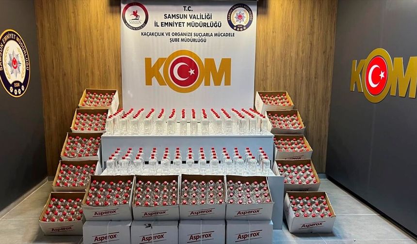 1 ton 160 litre etil alkol ele geçirildi!