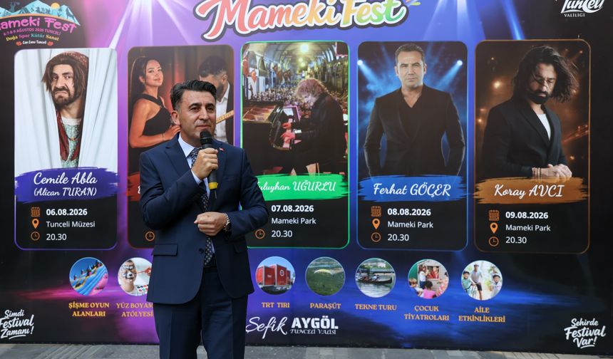 "Mameki Fest" Tunceli'de coşkuyla başladı