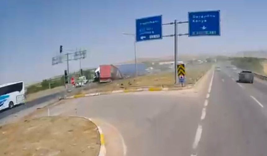 1 kişinin öldüğü, 10 kişinin yaralandığı kaza kamerada!
