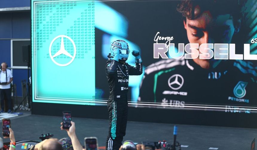 Azerbaycan'da kazanan George Russell