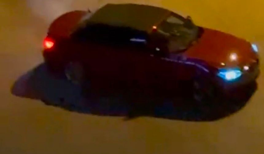 Mahalleliyi bezdiren drift magandaları kamerada