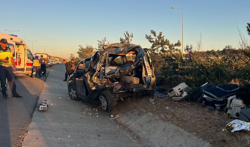 Kuzey Marmara Otoyolu’nda feci kaza: 6 yaralı