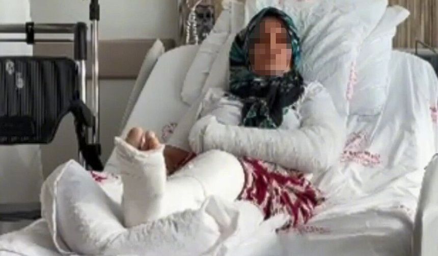 İş yerinde sopalı saldırıya uğradı: 3 çocuk annesi kadının kolu ve bacağı kırıldı