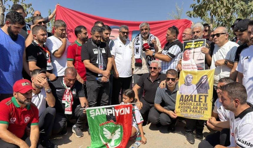 Amedspor ve Beşiktaş taraftarlarından Rojin Kabaiş’in mezarına ziyaret