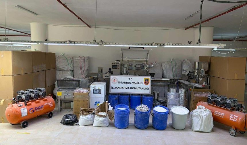 Çatalca'da uyuşturucu imalathanesine operasyon
