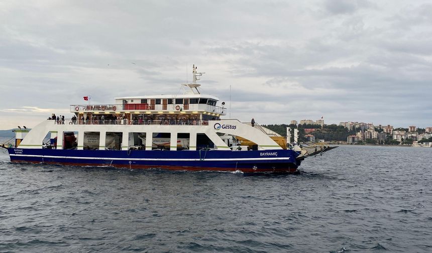 Gökçeada'ya yapılacak bazı feribot seferleri iptal edildi