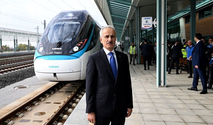 Bakan Uraloğlu,Ankara-Kırıkkale hattında test sürüşü yaptı