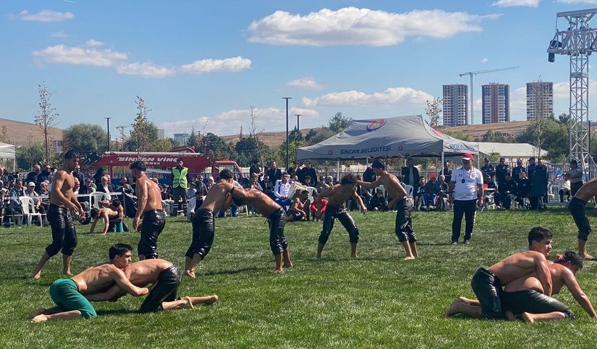 Sincan Güreş Festivali’nde 500 pehlivan er meydanında buluştu!