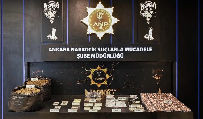 Ankara’da uyuşturucu operasyonu: 43 kişi tutuklandı