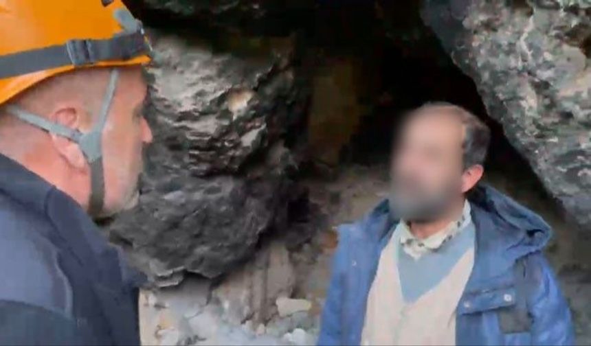 Mağaraya sığınan yaşlı adam için seferber oldular!