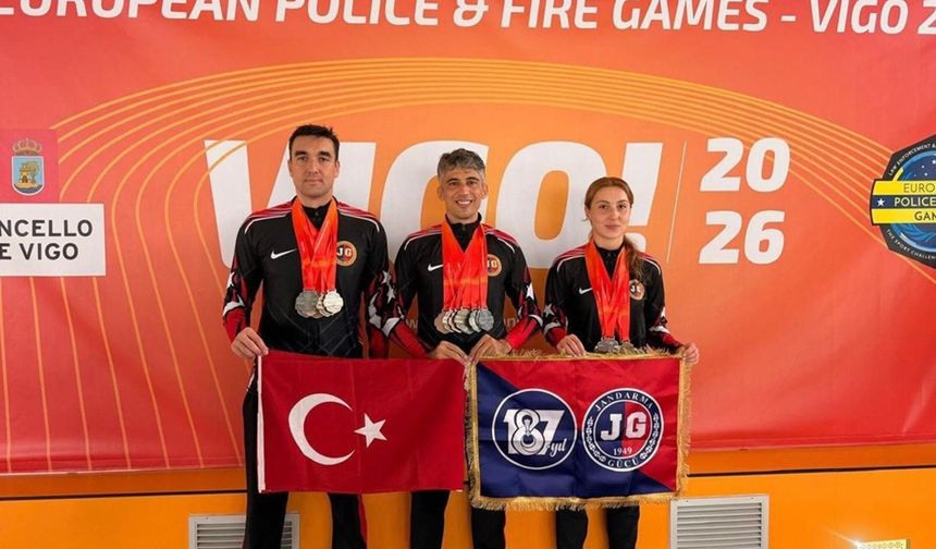 Jandarma Gücü, İspanya’dan 101 madalya ile döndü!