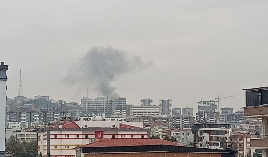 Bahçede yakılan anızdan çıkan duman korkuttu