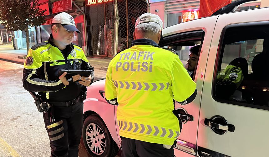 Çorum’da 49 araç ve sürücüsüne toplam 135 bin TL ceza