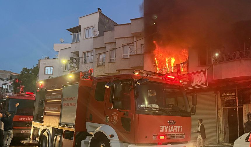 Gaziantep’te korkutan ev yangını: 1 yaralı