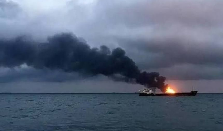 Kimyasal madde yüklü iki tankerde yangın çıktı!