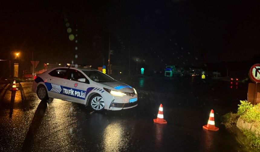 Sakarya'da trafik durduruldu