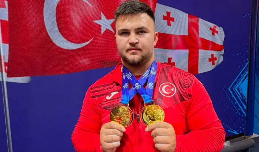 Milli halterci Selahattin Altın'dan 2 altın madalya