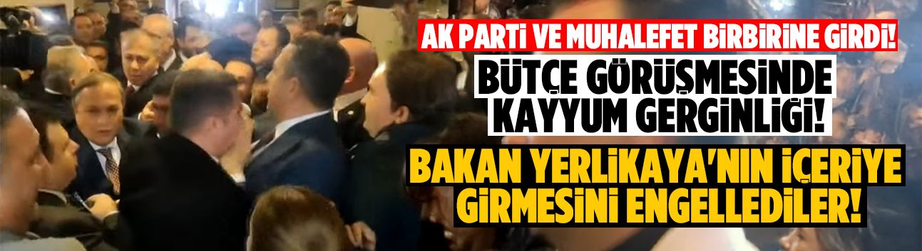 İçişleri bütçe görüşmelerinde kayyum gerginliği!