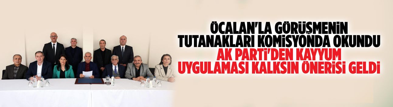 Öcalan'la görüşmenin tutanakları komisyonda okundu