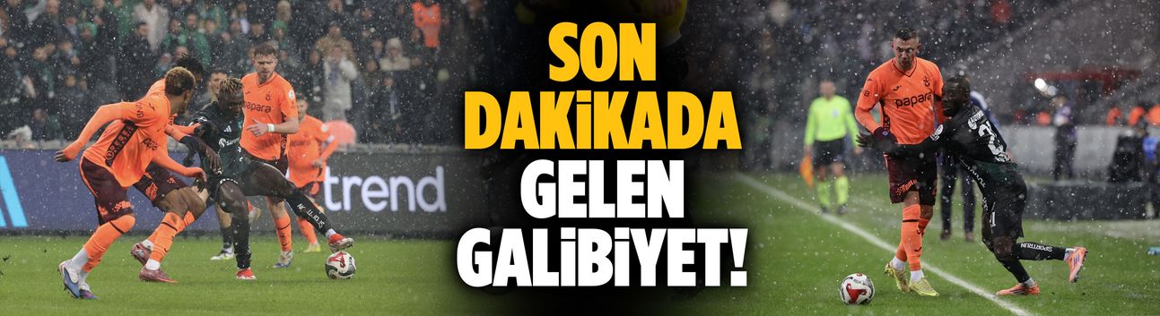 Son dakikada gelen galibiyet!