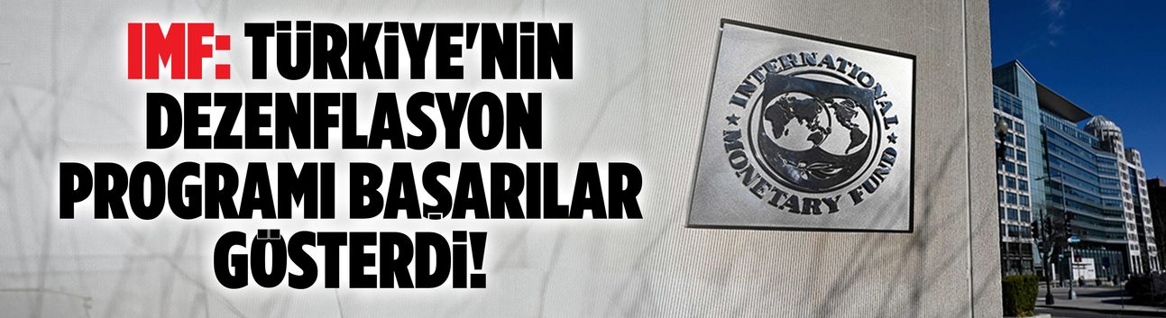 IMF: Türkiye'nin dezenflasyon programı başarılar gösterdi