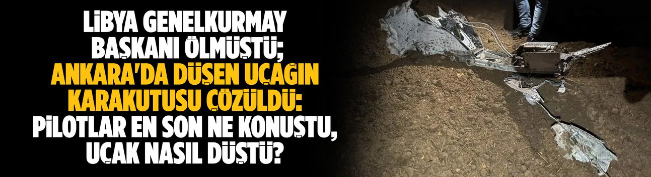 Ankara'da düşen uçağın karakutusu çözüldü