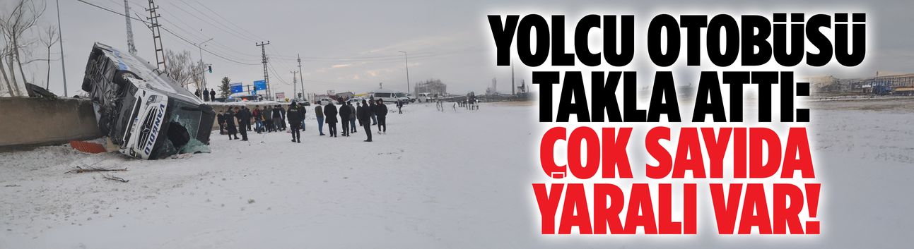 Yolcu otobüsü takla attı: Çok sayıda yaralı var!