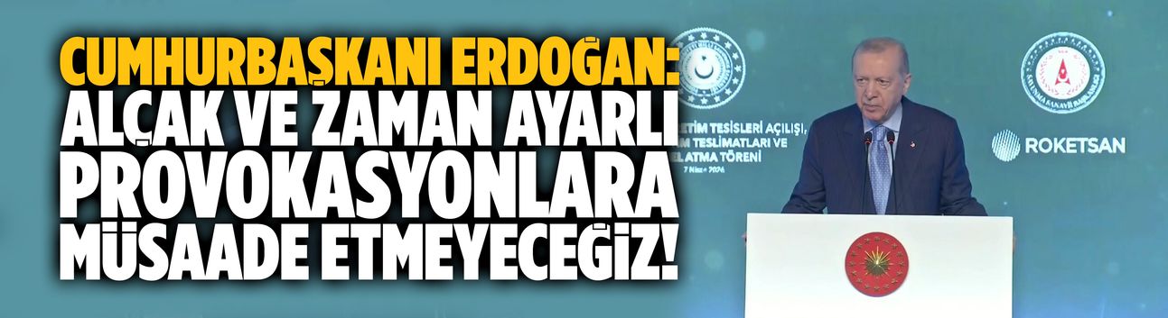 Erdoğan: Terörün her türlüsüyle mücadelemizi sürdüreceğiz!
