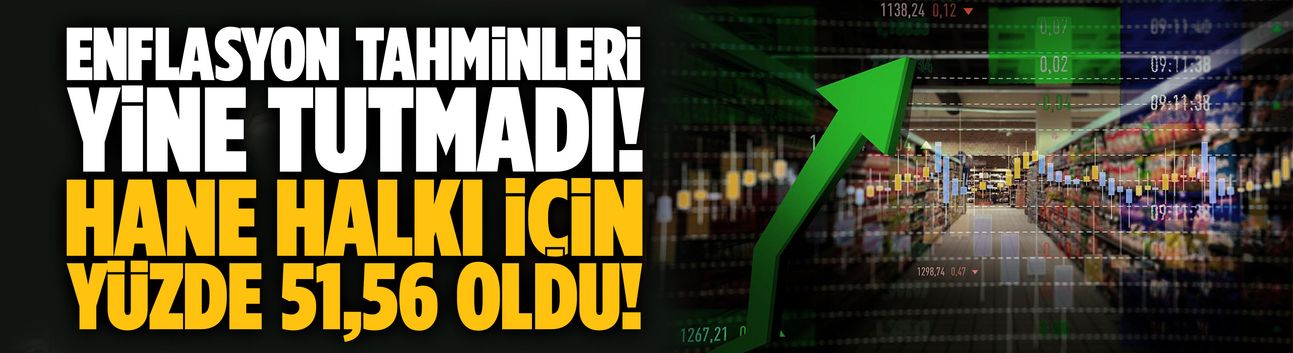 Enflasyon tahminleri yine tutmadı!
