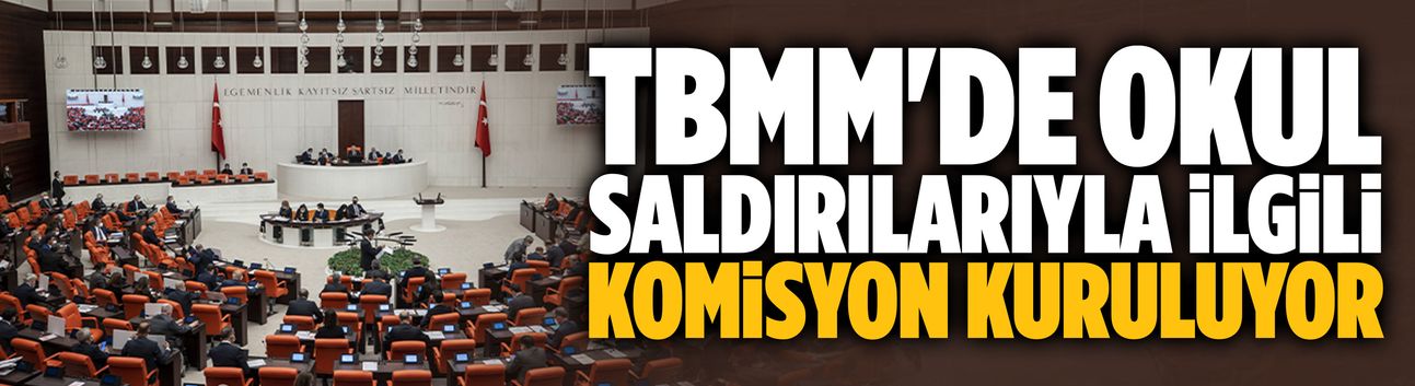 TBMM'de okul saldırılarıyla ilgili komisyon kuruluyor