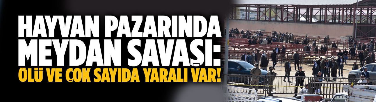Hayvan pazarında büyük kavga: Ölü ve yaralılar var!