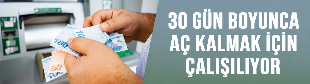 30 gün boyunca aç kalmak için çalışılıyor