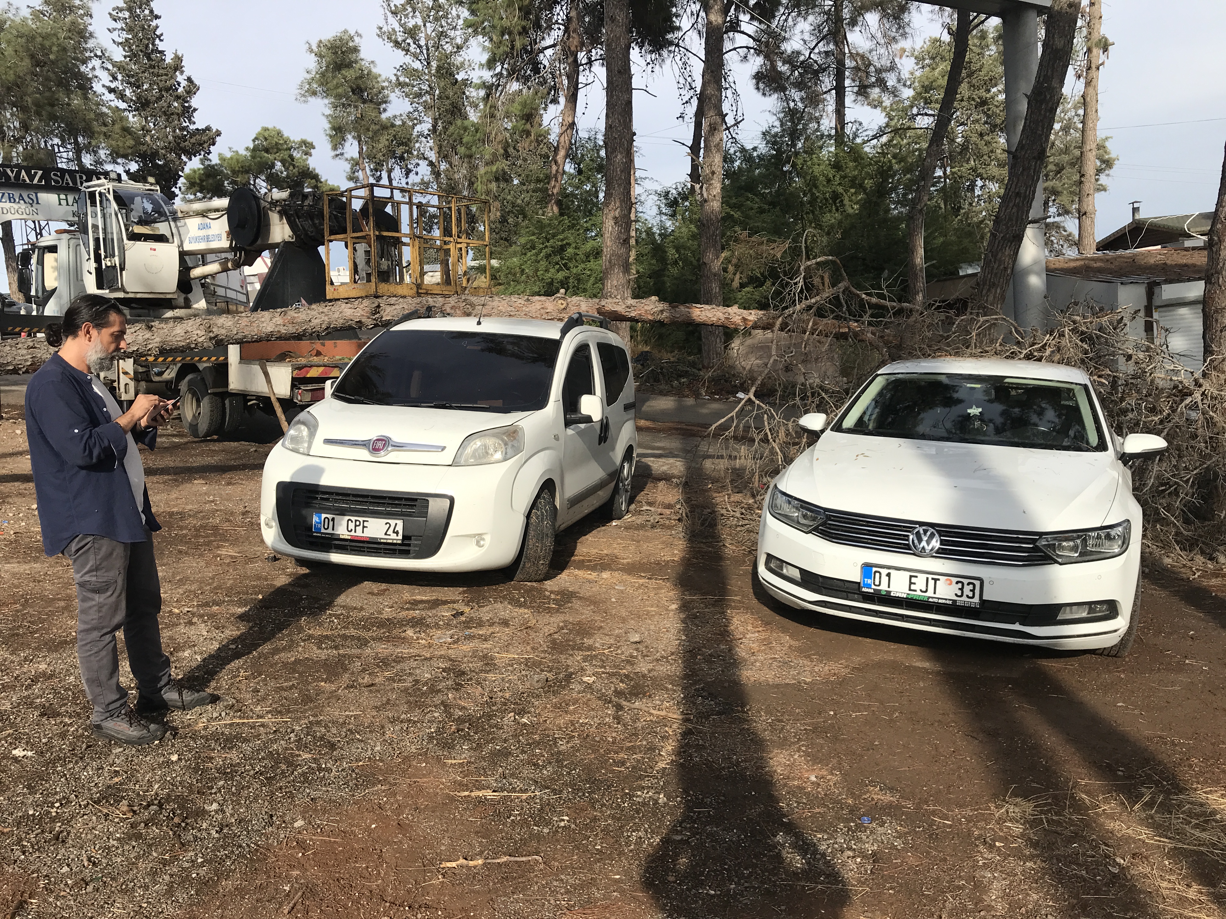 AA-20221015-29165520-29165518-ADANADA_PARK_HALINDEKI_IKI_ARACIN_UZERINE_AGAC_DEVRILDI