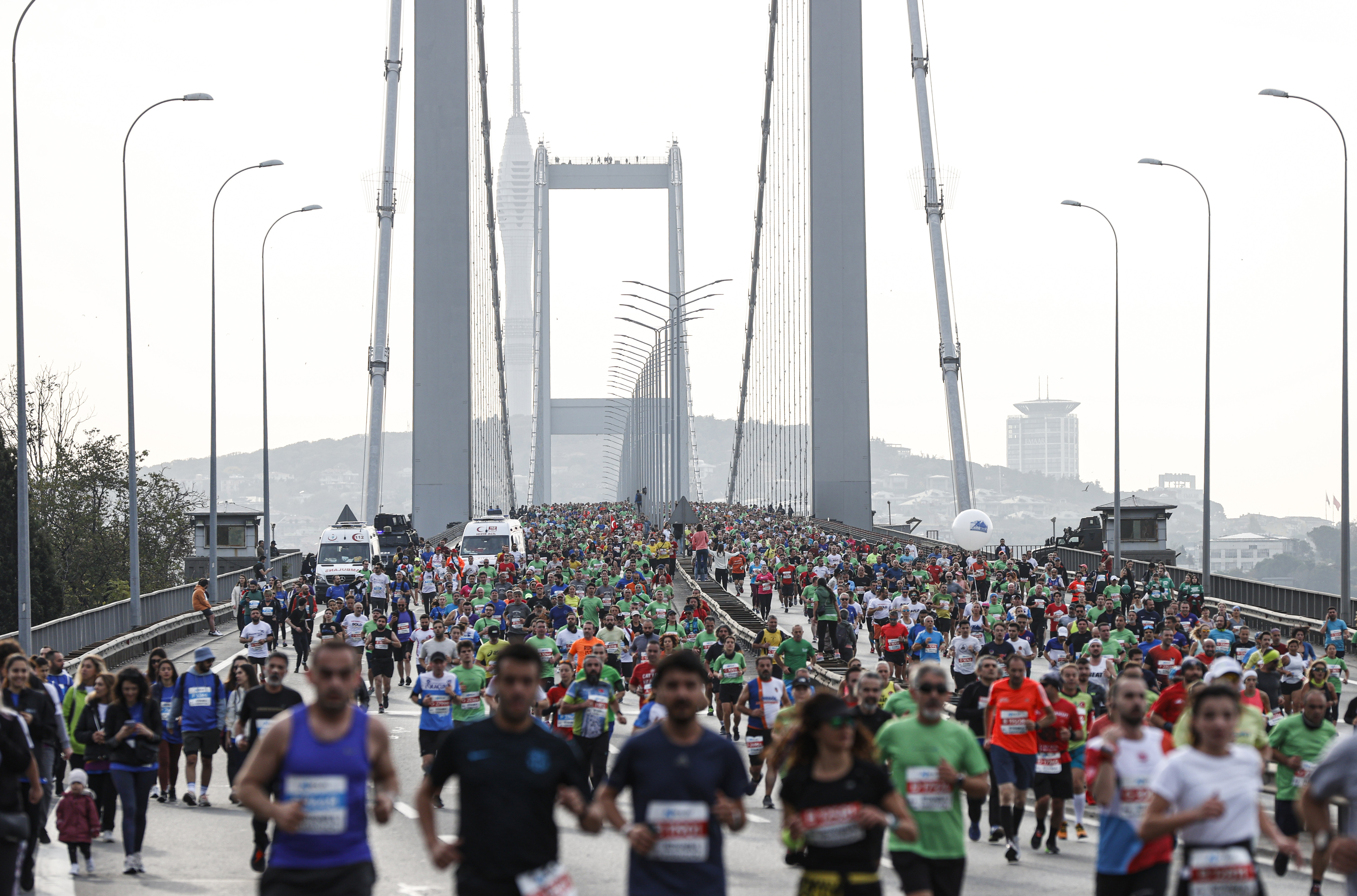 44. İstanbul Maratonu'ndan renkli kareler