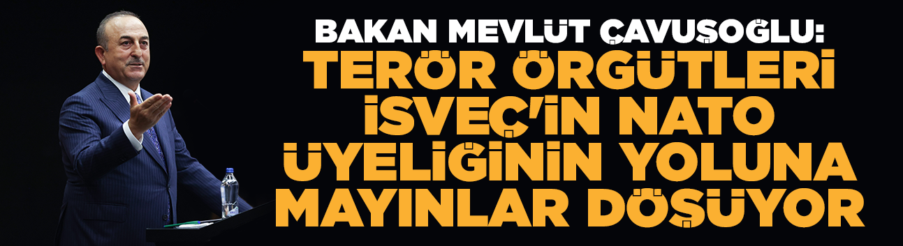 Bakan Çavuşoğlu: İsveç bu mayınlara bilerek basıyor, istese temizler