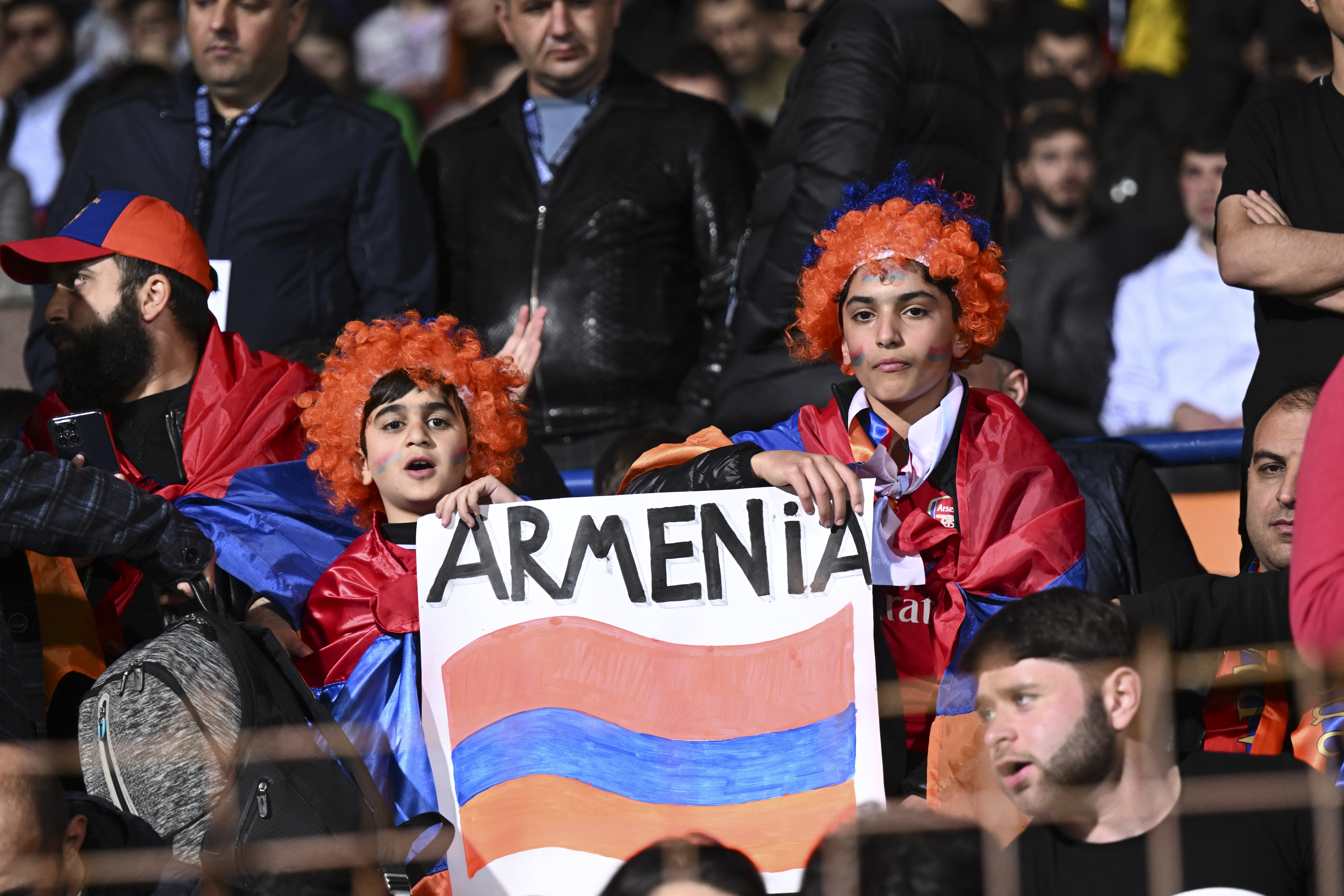 Türkiye-Ermenistan maçından kareler