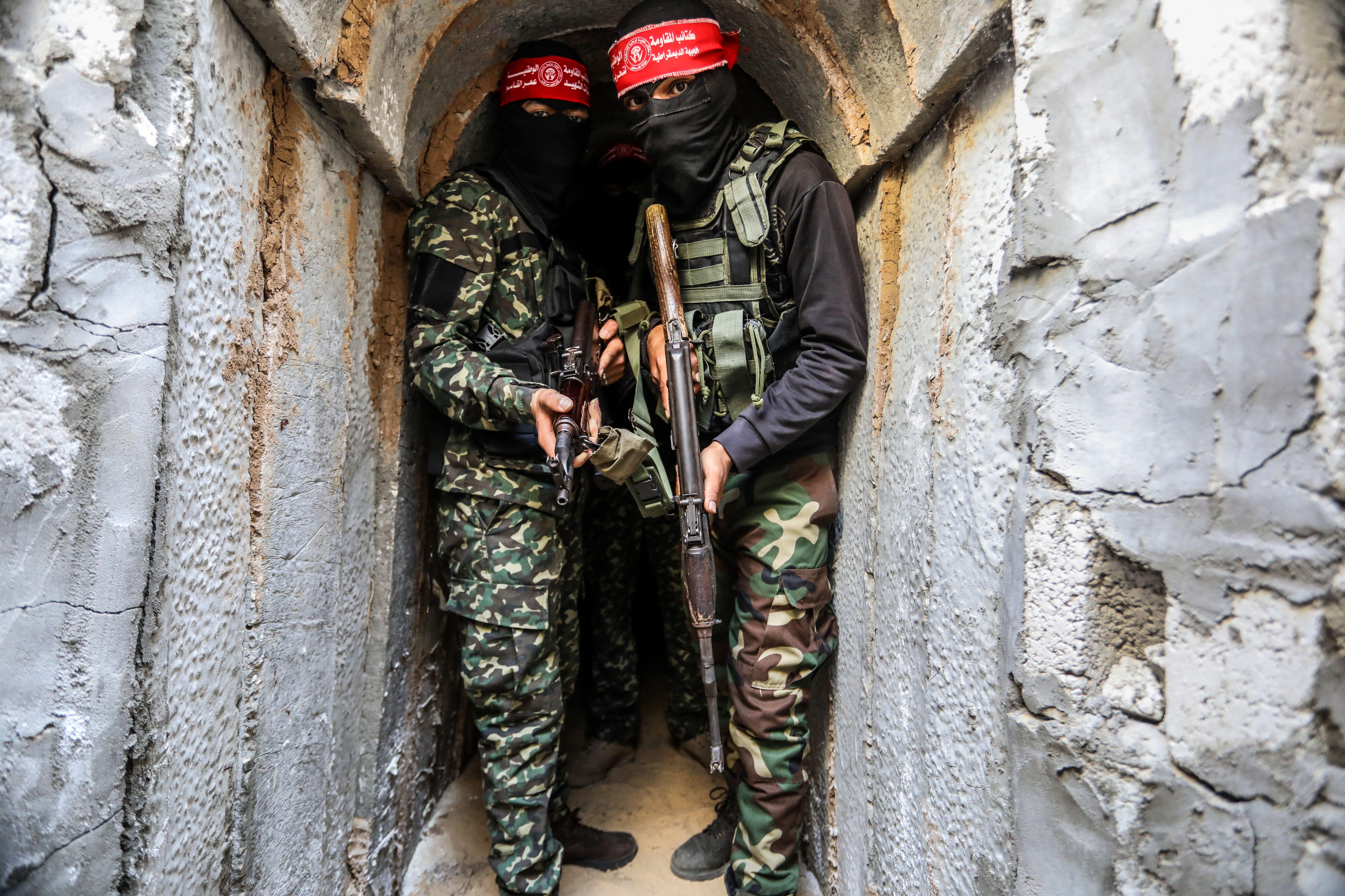 Tünellerde nöbet tutan Filistin Demokratik Halk Kurtuluş Cephesi!
