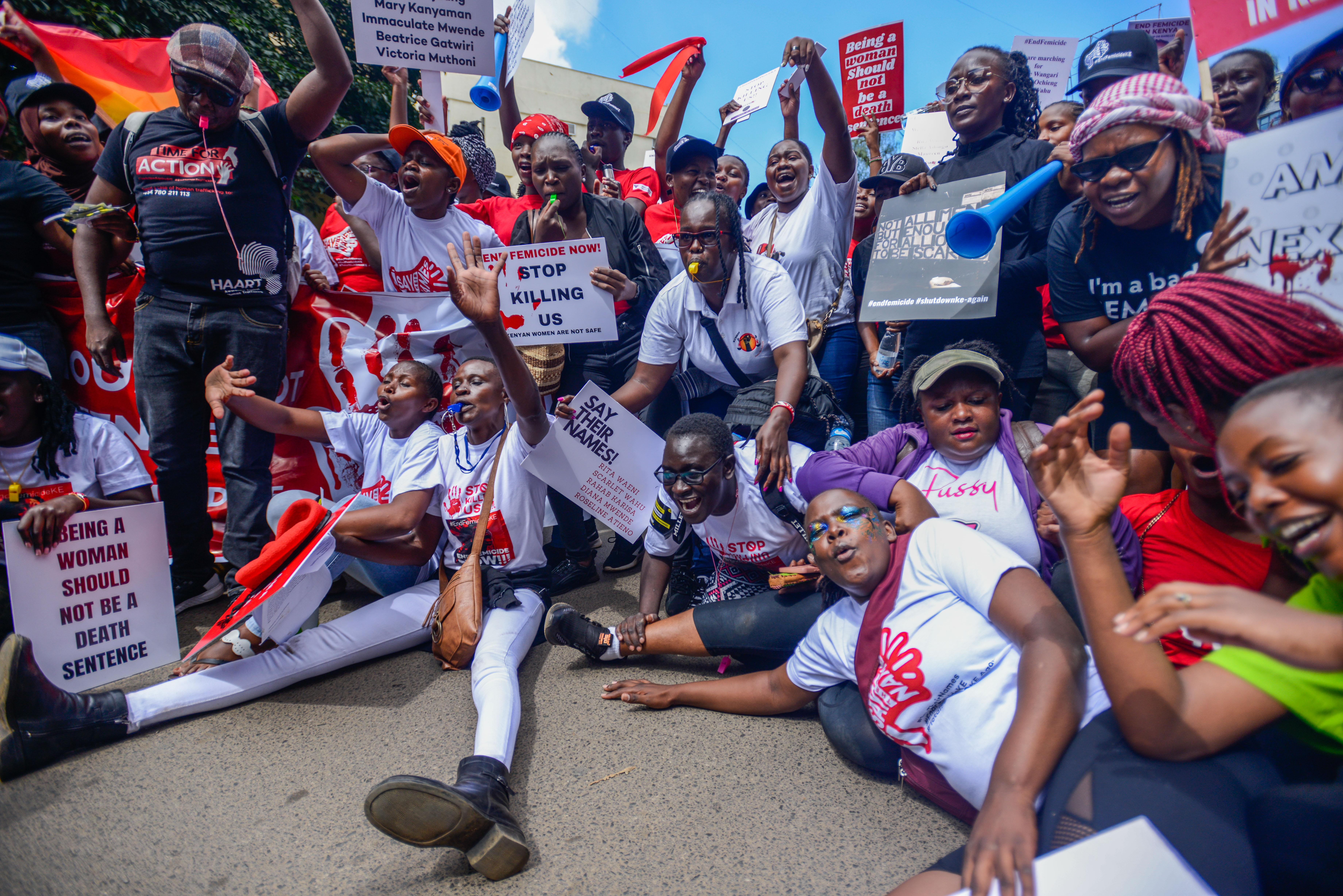 Kenya'da kadın cinayetlerine karşı protesto düzenlendi