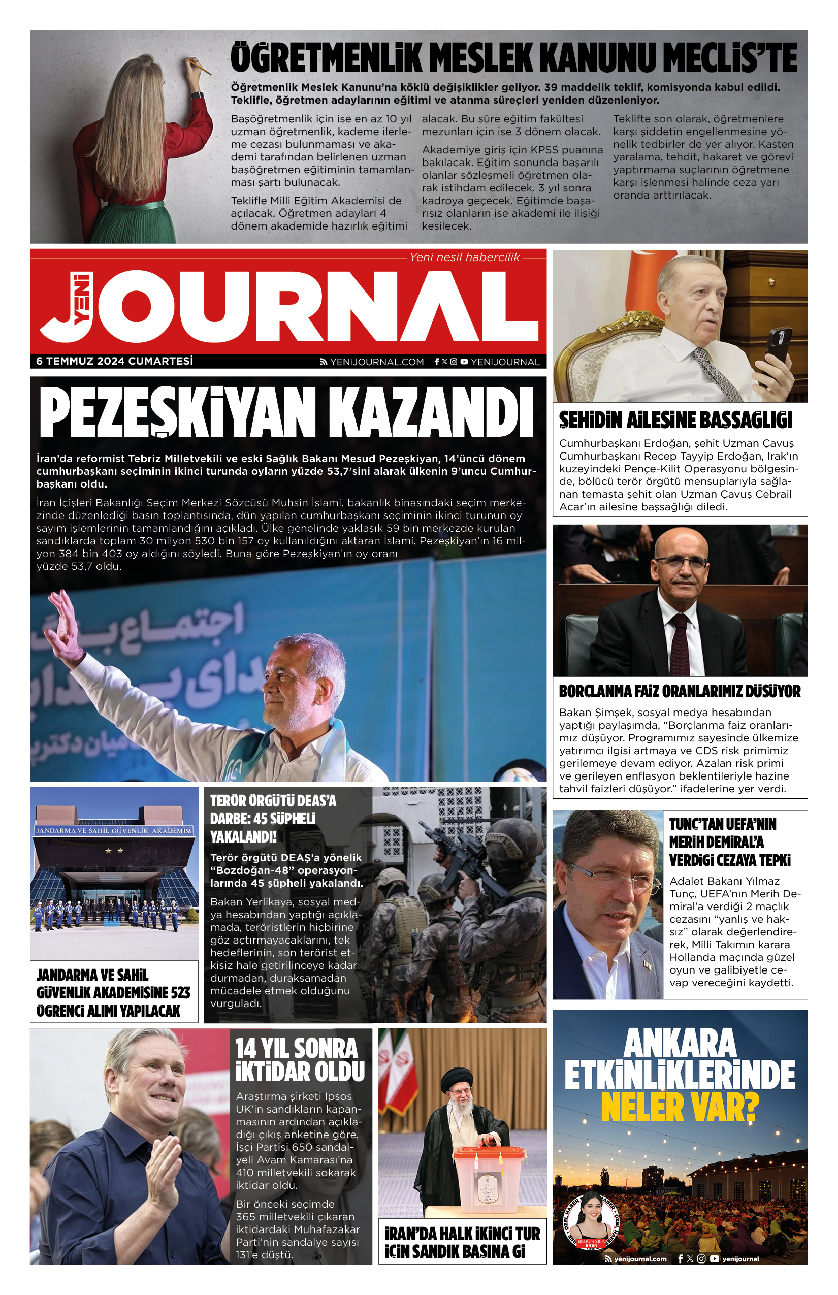 Yeni Journal Egazetesi 20240706