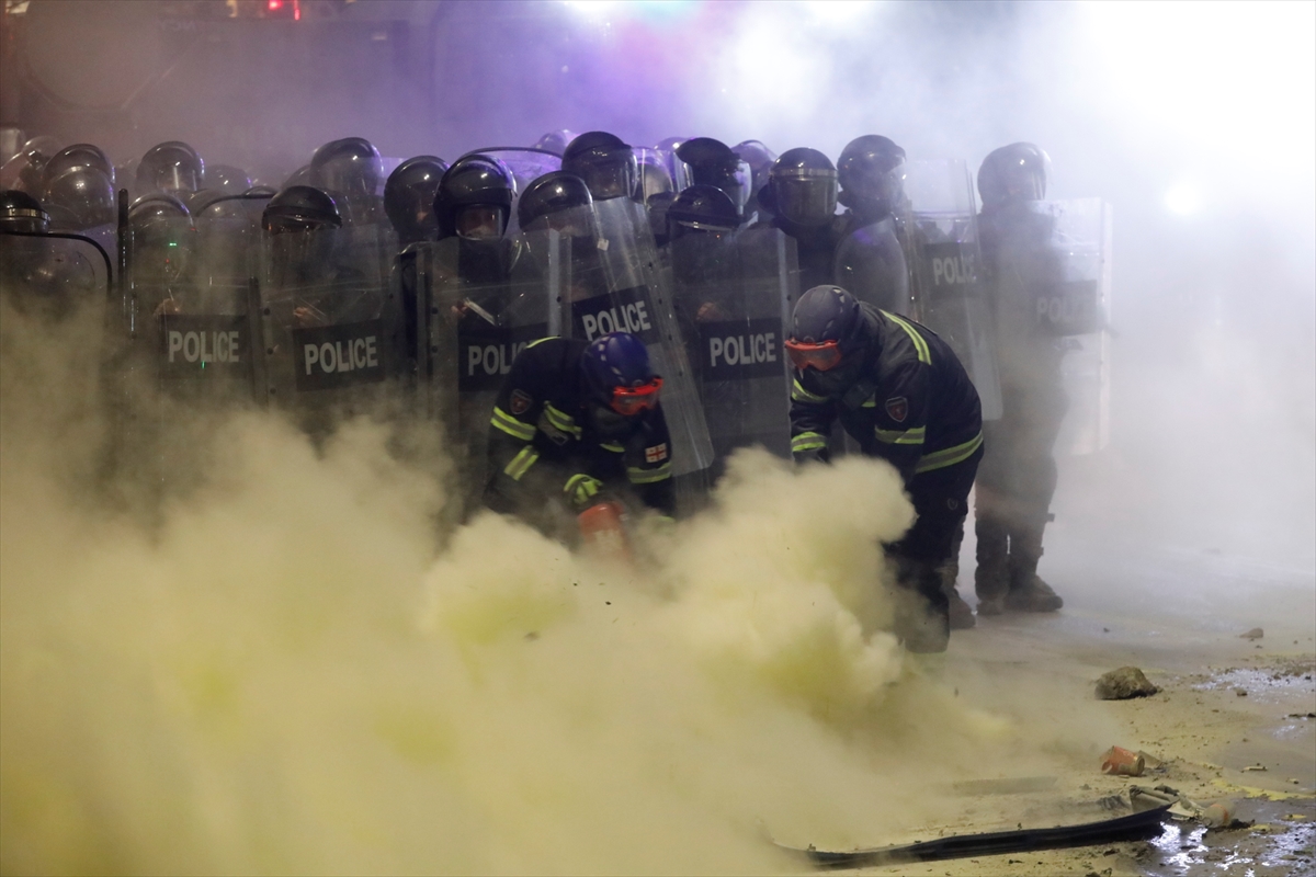 Gürcistan'da AB'ye katılım protestoları