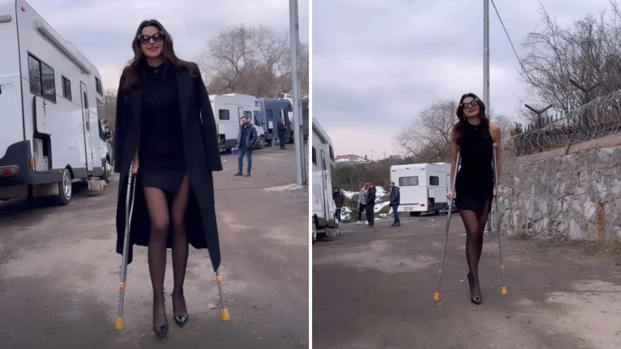 Nesrin Cavadzade Hastanelik Oldu Sete Koltuk Degnekleriyle Gitti Anht