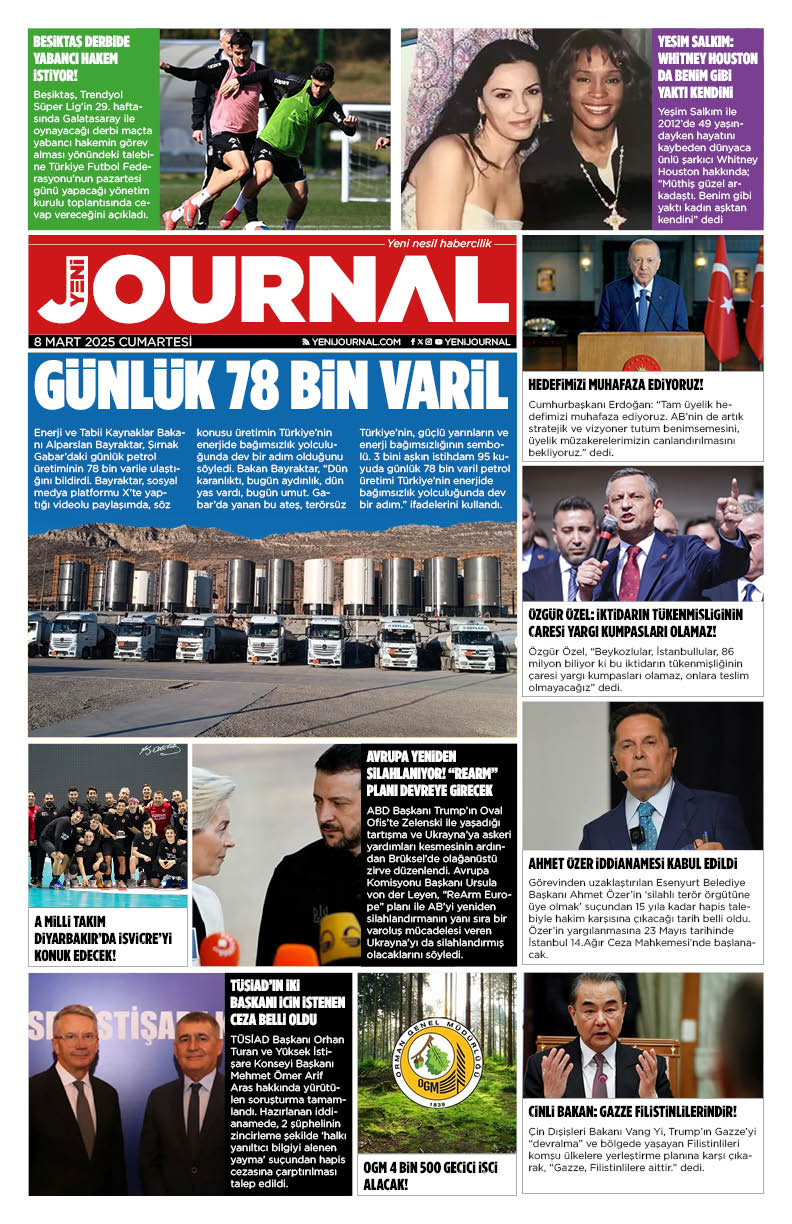 Yeni Journal Egazetesi 20250308