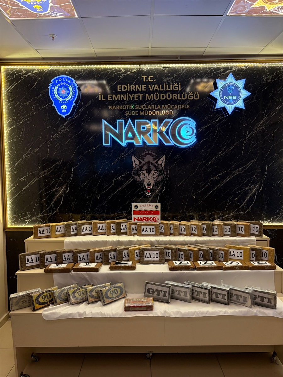 A A 20251014 39408034 39408033 E D I R N E D E B I R T I R D A 68 K I L O 650 G R A M K O K A I N E L E G E C I R I L D I