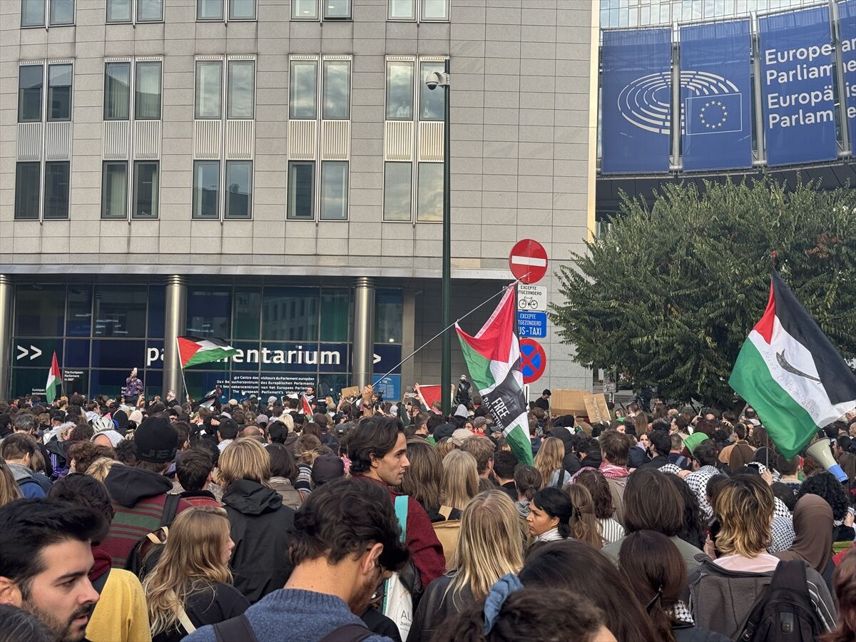 Brüksel'de Küresel Sumud Filosu'na Saldırı Protesto Edildi1