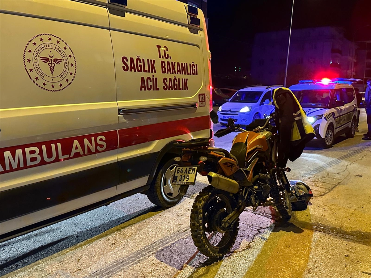 Uşak'ta Motosikletin Çarptığı Yaya Öldü 2