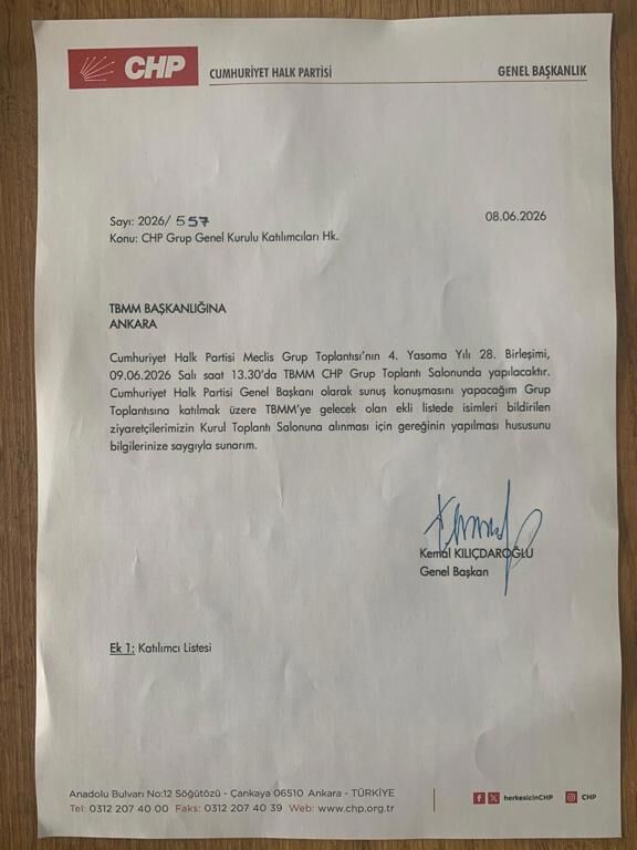 Chp De Grup Toplantisi Bilmecesi Kilicdaroglu Meclis Baskanligi Na Basvuruda Bulundu