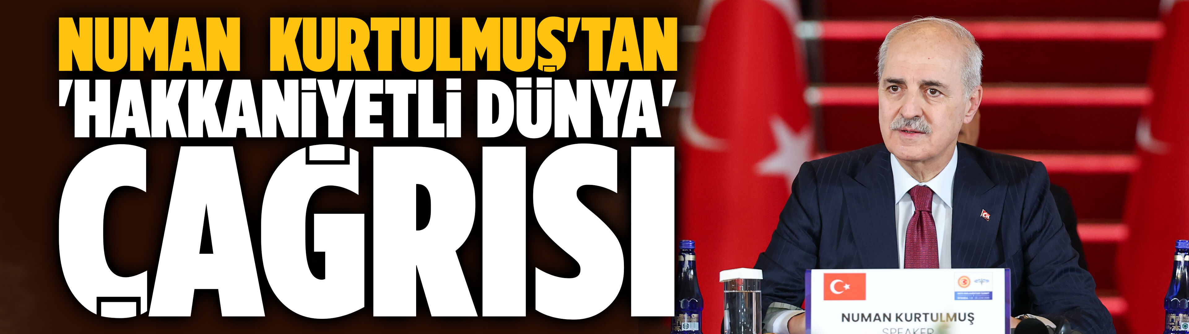 Kurtulmuş, NATO zirvesinde konuştu: Hakkaniyetli bir dünya kuralım