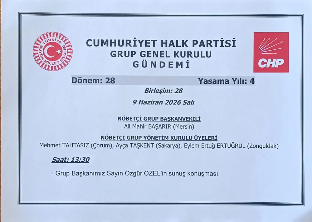 Meclis Grup Toplantisi
